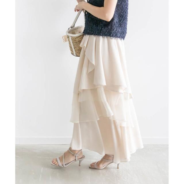 ランダ（RANDA）/＜24春夏新作＞アシンメトリーティアード