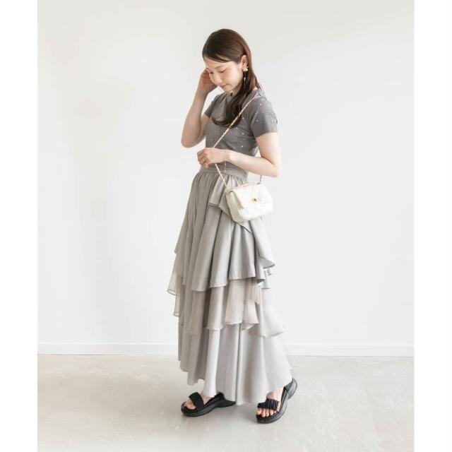 RANDA アシンメトリーティアードスカート セール】アシンメトリーティアードスカート（スカート）｜RANDA