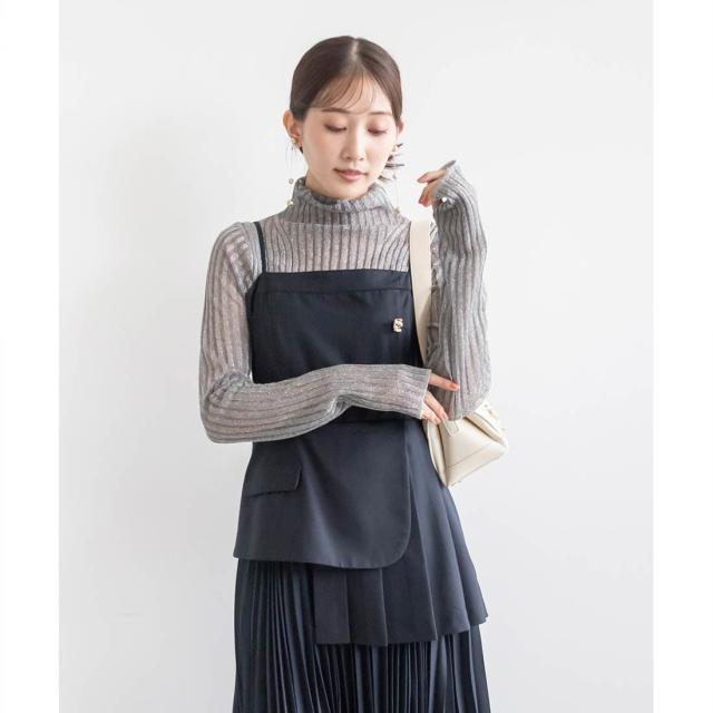 ランダ（RANDA）/プリーツレイヤードキャミワンピース