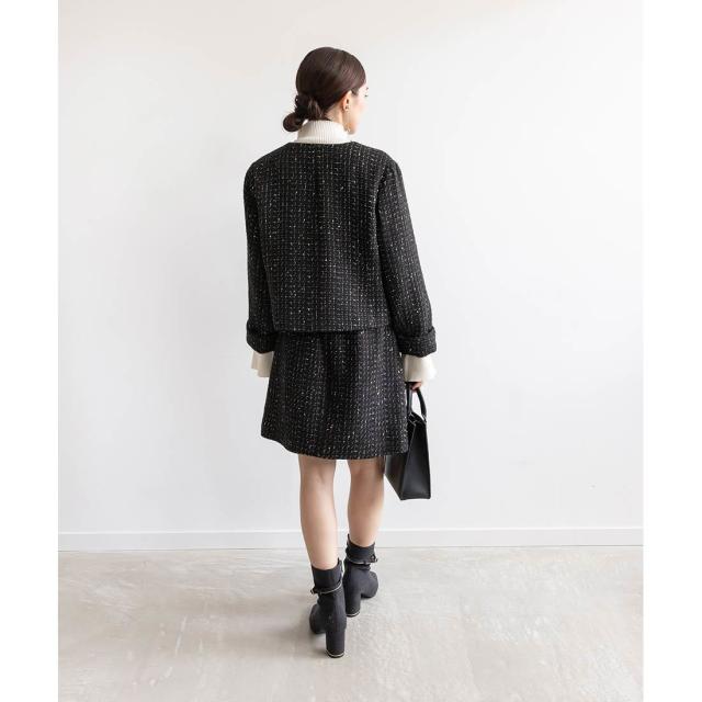 ランダ（RANDA）/＜24秋冬新作＞ノーカラークロップドジャケット