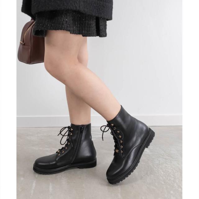 ランダ（RANDA）/【22．5−25．5】2WAYモノグラムパーツレースアップブーツ ランダ（RANDA）/【22．5−25．5】2WAYモノグラムパーツレースアップ