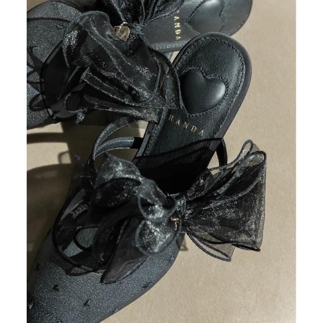 ランダ（RANDA）/＜25春夏新作＞【HEART COLLECTION】シフォンリボン