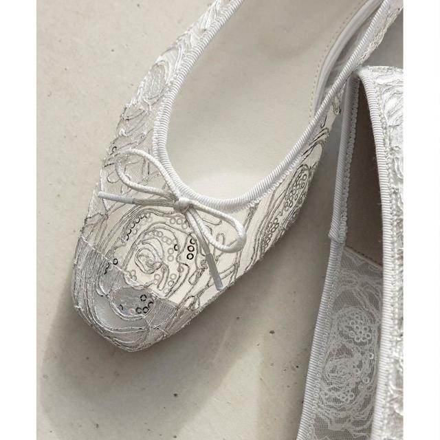 ランダ（RANDA）/【22−26】フラワーモチーフシアーパンプスの通販はau