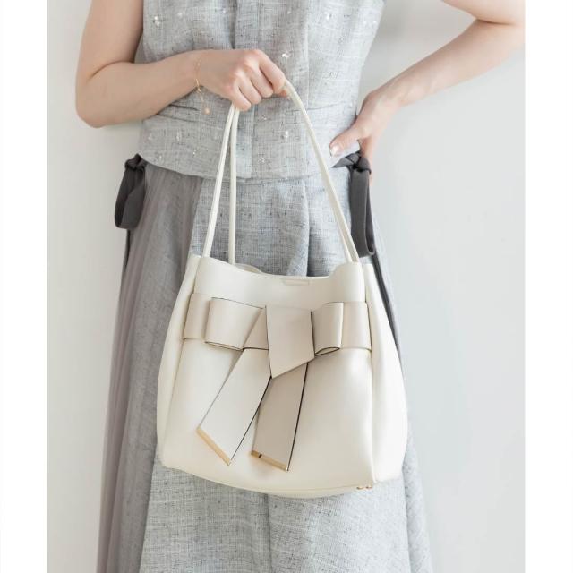 ランダ（RANDA）/＜25秋冬新作＞【A4対応】リボントートバッグ