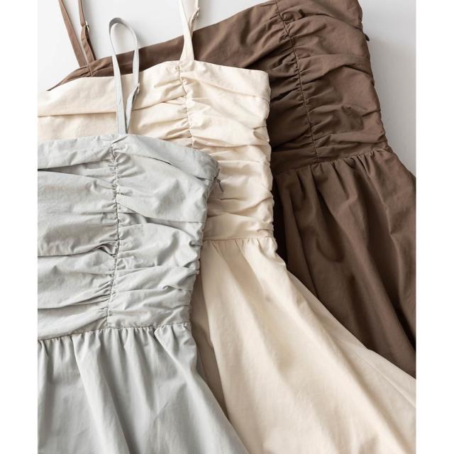 ランダ（RANDA）/ペプラムバルーンビスチェ＆サテンナロースカートセット