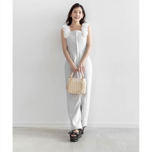 ランダ（RANDA）/＜25春夏新作＞2WAY ラタンスクエアハンドバッグ