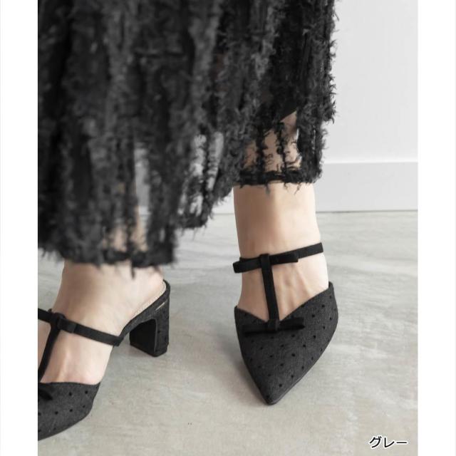 ランダ（RANDA）/＜25秋冬新作＞【22．5−25．5】リボンTストラップ