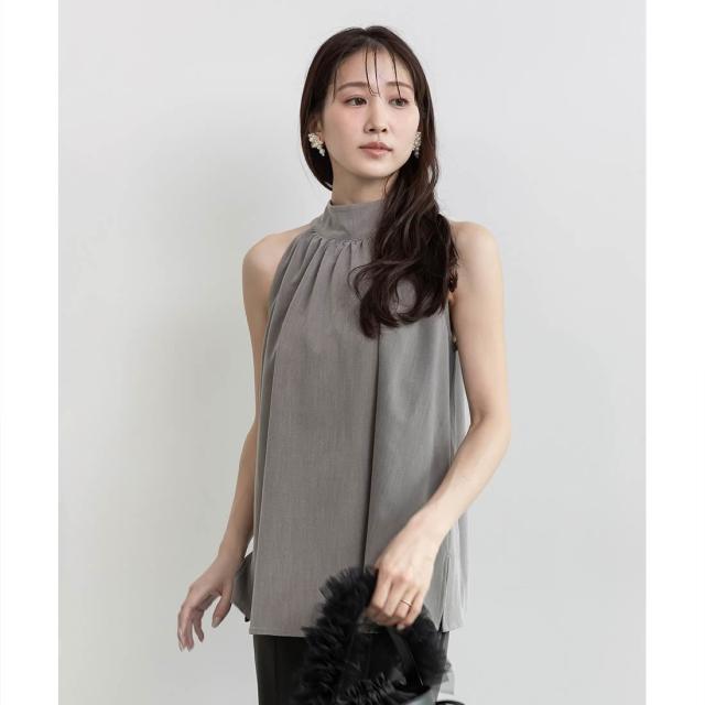 ランダ（RANDA）/ホルターネックバックリボンブラウス