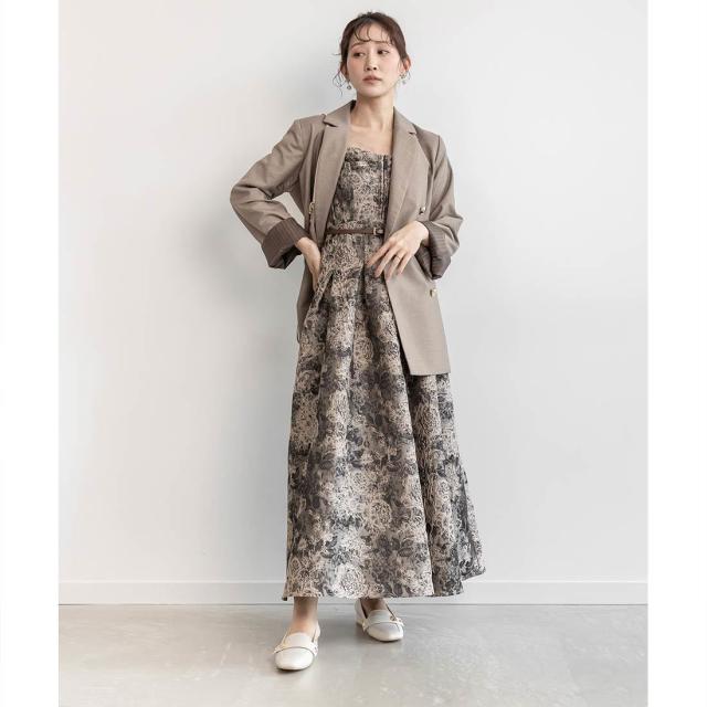 ランダ（RANDA）/＜25秋冬新作＞フラワージャガードワンピース