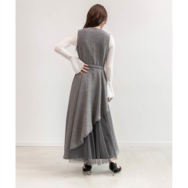 ランダ（RANDA）/＜25秋冬新作＞チュールレイヤードジャケット