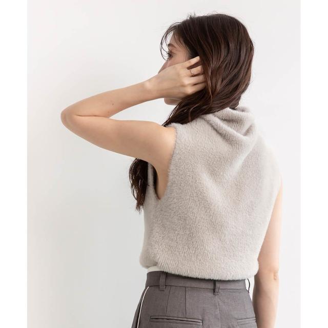 ランダ（RANDA）/＜25秋冬新作＞ハイネックフェザータンクトップニット