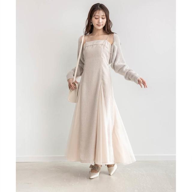 ランダ（RANDA）/＜25秋冬新作＞2WAYストラップビスチェワンピース