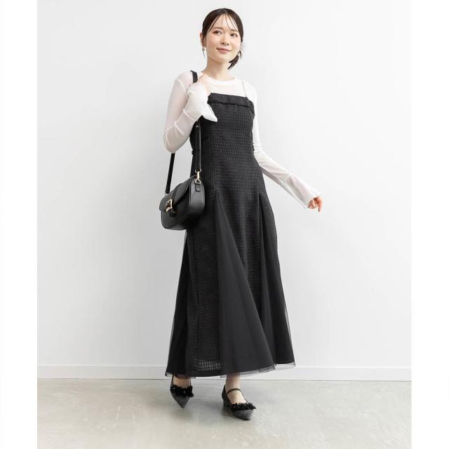 ランダ（RANDA）/＜25秋冬新作＞2WAYストラップビスチェワンピース