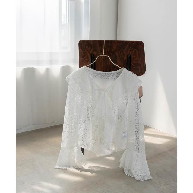 ランダ（RANDA）/＜25秋冬新作＞ラッフルレースフリルブラウス