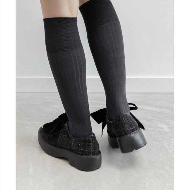 ランダ（RANDA）/＜25秋冬新作＞【22．5−25．5】ベロアリボン