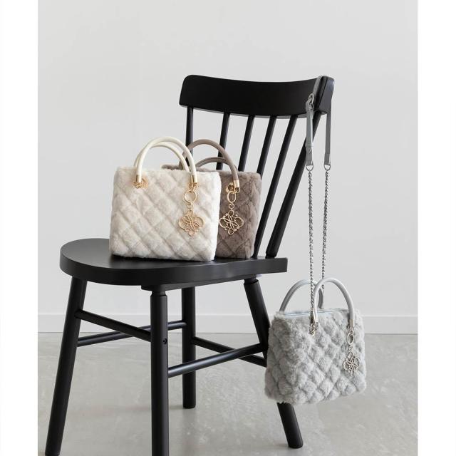 ランダ（RANDA）/＜25秋冬新作＞2WAY ファーキルティングハンドバッグ