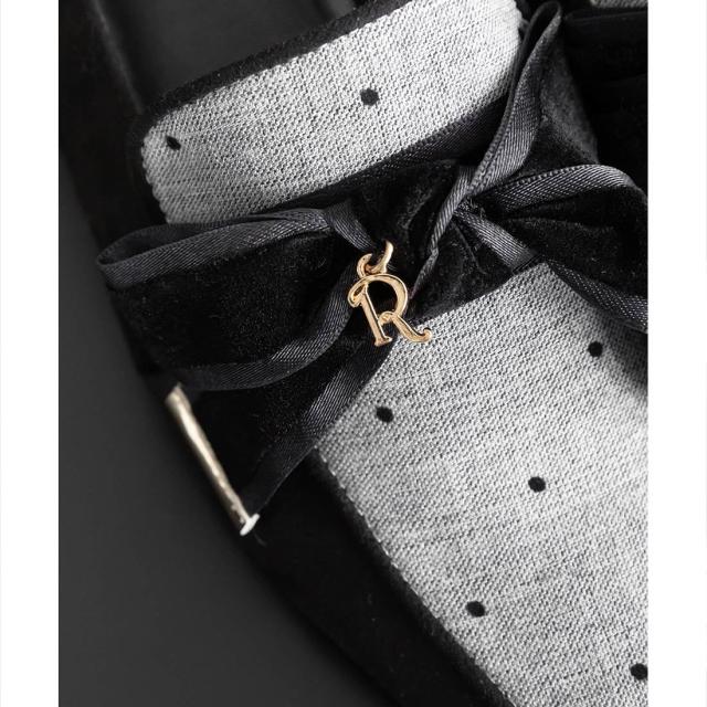 ランダ（RANDA）/＜25秋冬新作＞【22．5−25．5】ベロアリボンローファー