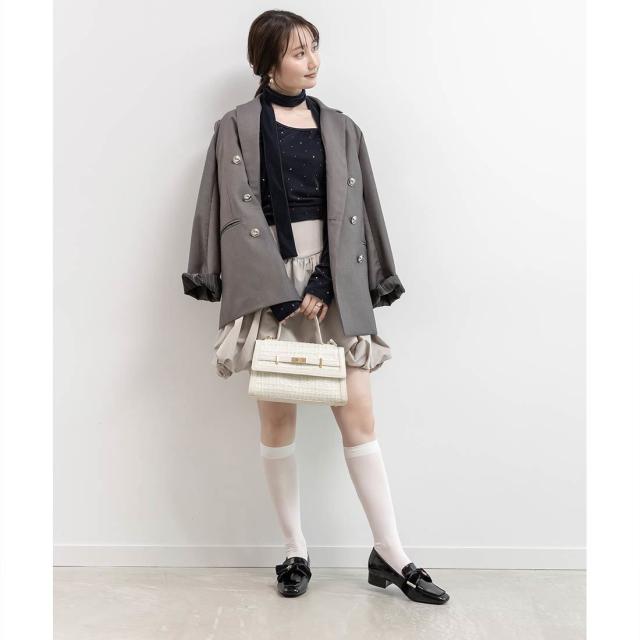 ランダ（RANDA）/＜25秋冬新作＞【22．5−25．5】ベロアリボンローファー