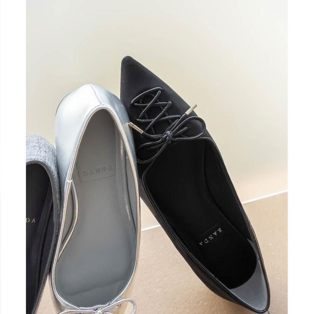 ランダ（RANDA）/＜25秋冬新作＞【22−25．5】レースアップフラットパンプス ランダ（RANDA）/＜25秋冬新作＞【22−25．5】レースアップデザイン