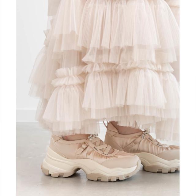 ランダ（RANDA）/＜25秋冬新作＞【22．5−25．5】ビジューベルトレース