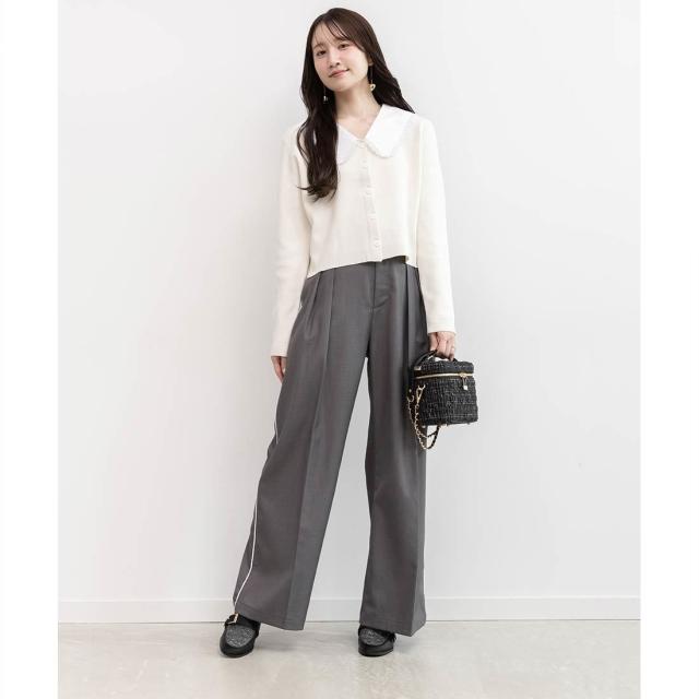 ランダ（RANDA）/＜25秋冬新作＞2WAY 襟付きニットカーディガンの通販