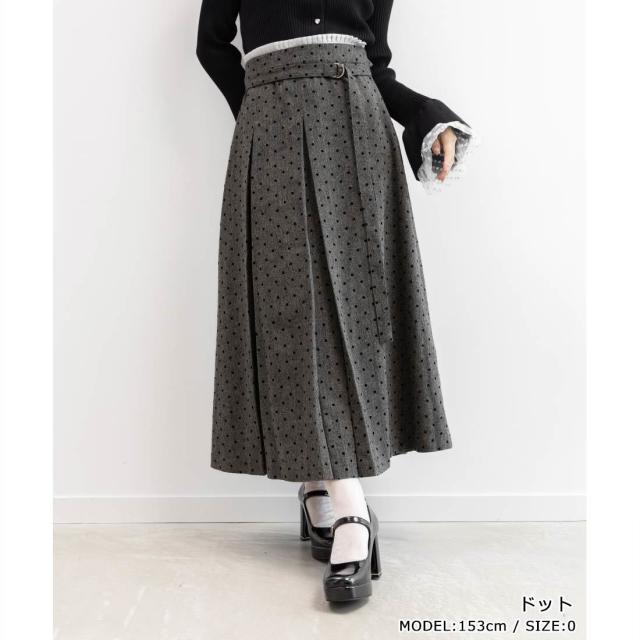 ランダ（RANDA）/2WAY ウエストフリルデザインスカート_3
