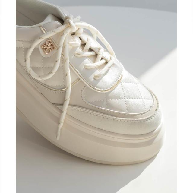 ランダ（RANDA）/＜25秋冬新作＞【22．5−25．5】キルティングプラットフォームスニーカー