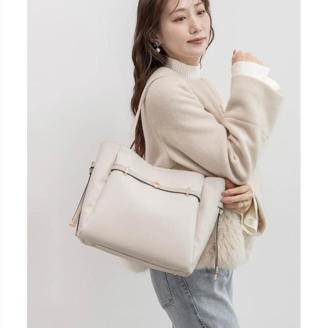 ランダ（RANDA）/＜25秋冬新作＞【A4対応】モノグラムパーツベルトトートバッグ