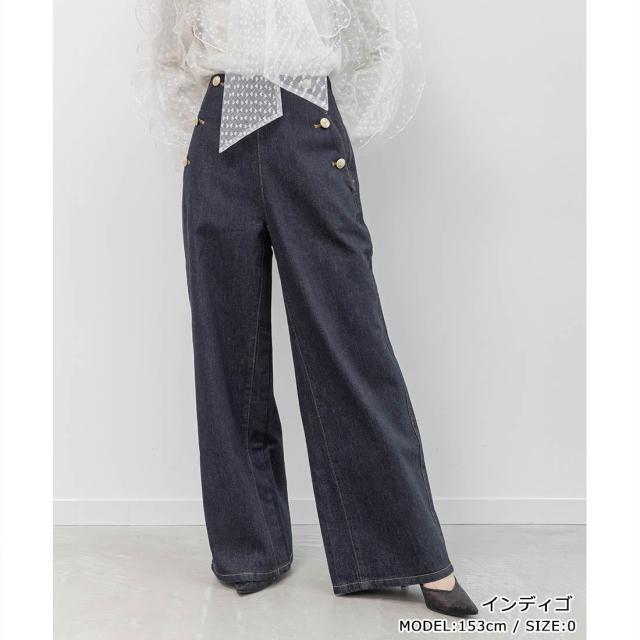 ランダ（RANDA）/＜26春夏新作＞マリンデニムワイドパンツ_3