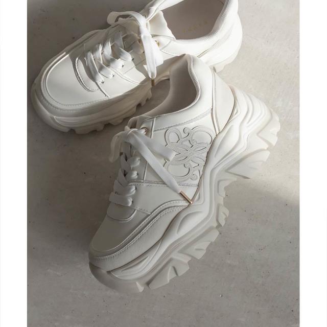 【NEW】ランダ（RANDA）/＜26春夏新作＞【22．5−25．5】モノグラムカッティングデザインスニーカー