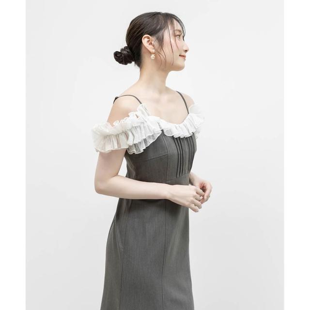 ランダ（RANDA）/＜26春夏新作＞レースフリルマーメイドキャミワンピース_8