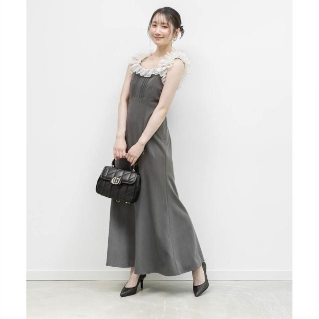 ランダ（RANDA）/＜26春夏新作＞レースフリルマーメイドキャミワンピース_10