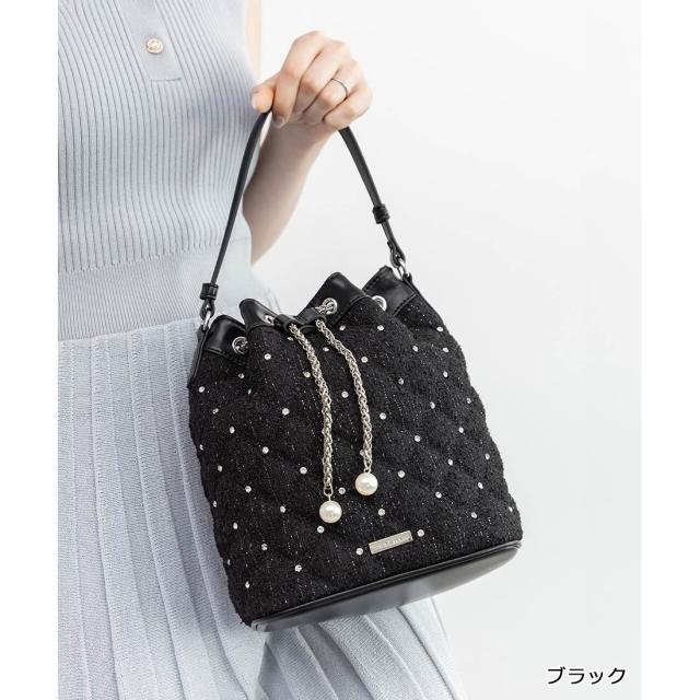 ランダ（RANDA）/＜26春夏新作＞2WAY ビジューキルティングショルダーバッグ