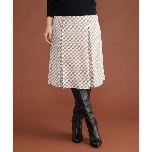 ミッシェルクラン/【セットアップ対応/洗える】モノグラムプリーツ