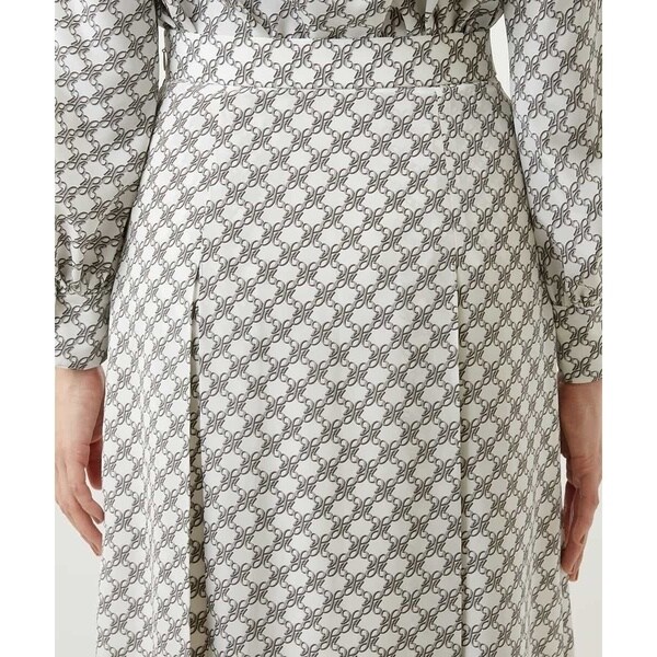 ミッシェルクラン/【セットアップ対応/洗える】モノグラムプリーツスカート ミッシェルクラン/【セットアップ対応/洗える】モノグラムプリーツ