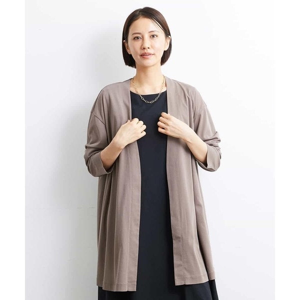 ミッシェルクラン（MICHEL ）/[接触冷感]フライスロングカーディガン