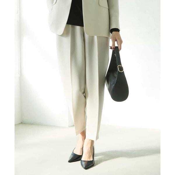 ミッシェルクラン（MICHEL ）/[セットアップ対応]ジョーゼットタックパンツ