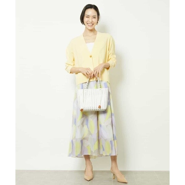 ミッシェルクラン（MICHEL KLEIN）/モザイクプリントフレアスカート_6