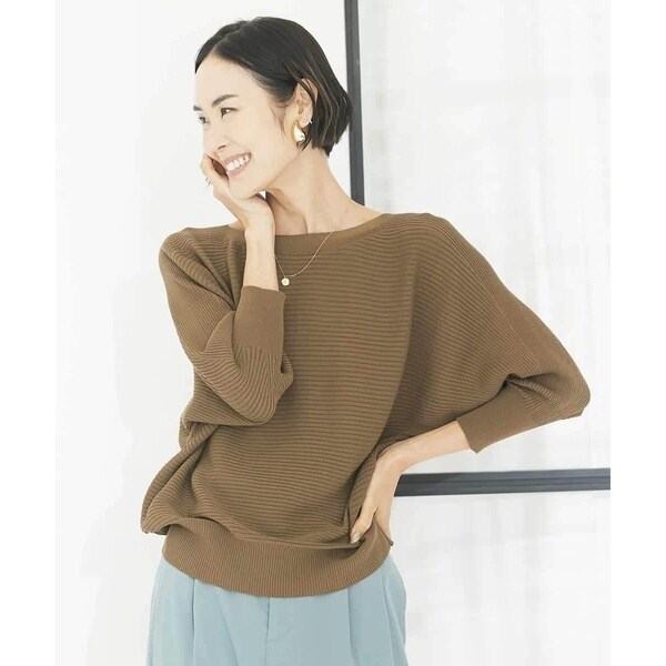 ミッシェルクラン（MICHEL ）/ホールガーメント(R)ドルマンスリーブニット（7分袖）