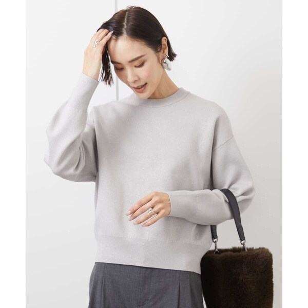 ミッシェルクラン（MICHEL KLEIN）/ラメクルーネックニットの通販は