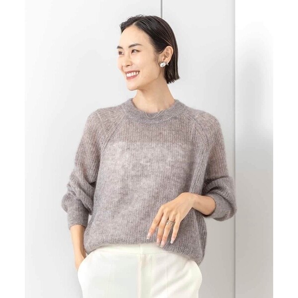 ミッシェルクラン（MICHEL KLEIN）/キッドモヘアローゲージニットの通販は 15,950円
