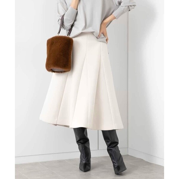 ミッシェルクラン（MICHEL ）/ボンディングフレアスカート(セットアップ対応/3サイズ展開)