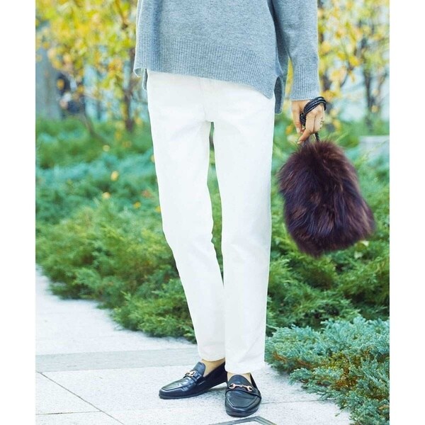 ミッシェルクラン（MICHEL ）/[4サイズ展開]裏起毛ストレッチスリムパンツ（WEB限定カラーあり）