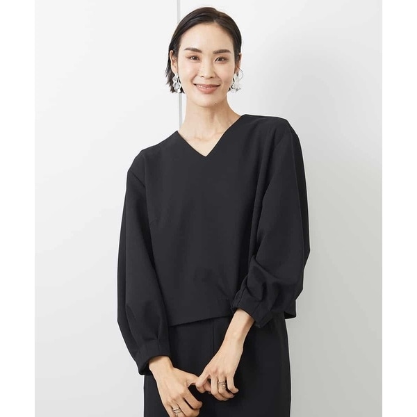 ミッシェルクラン（MICHEL ）/ツイルジャージーVネックプルオーバー（セットアップ対応）