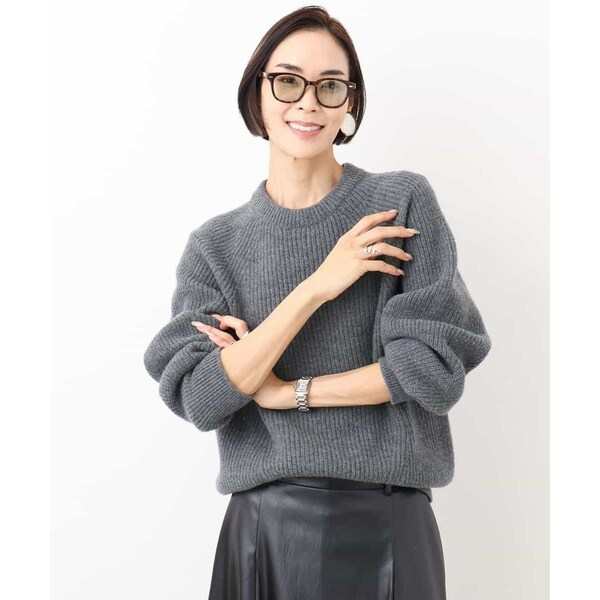 ミッシェルクラン（MICHEL KLEIN）/[YURI KOBAYASHIコラボ]ローゲージホールガーメントニットの通販は