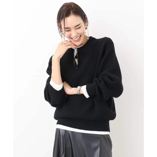 ミッシェルクラン（MICHEL KLEIN）/[YURI KOBAYASHIコラボ]ローゲージホールガーメントニットの通販は