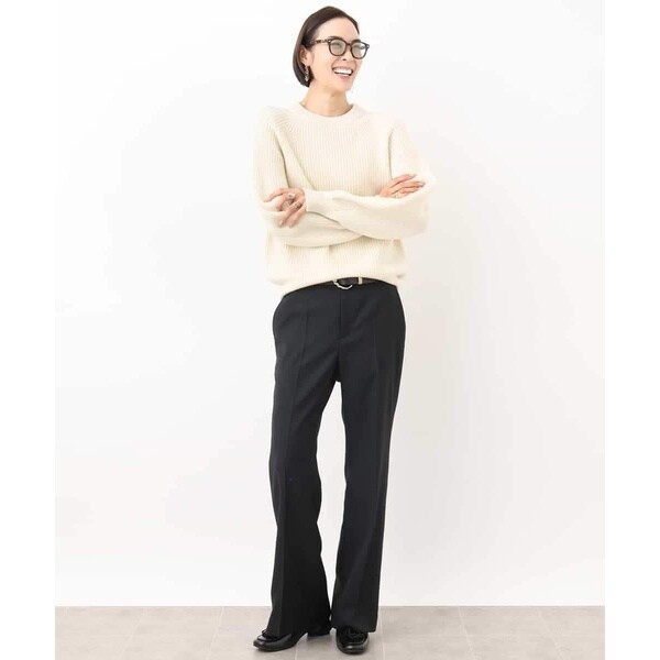 ミッシェルクラン（MICHEL KLEIN）/[YURI KOBAYASHIコラボ]ローゲージホールガーメントニットの通販は