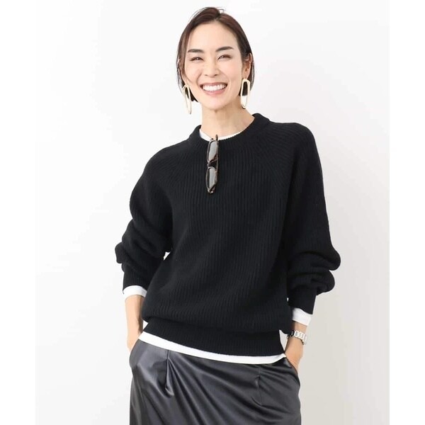 ミッシェルクラン（MICHEL KLEIN）/[YURI KOBAYASHIコラボ]ローゲージホールガーメントニットの通販は