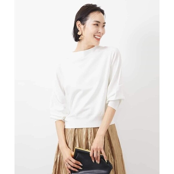 ミッシェルクラン（MICHEL ）/ホールガーメント(R)ボトルネックニット