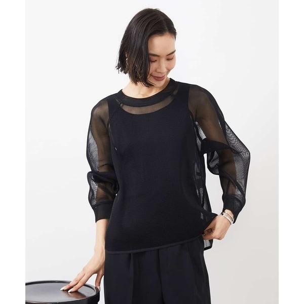 ミッシェルクラン（MICHEL ）/シアーメッシュプルオーバー